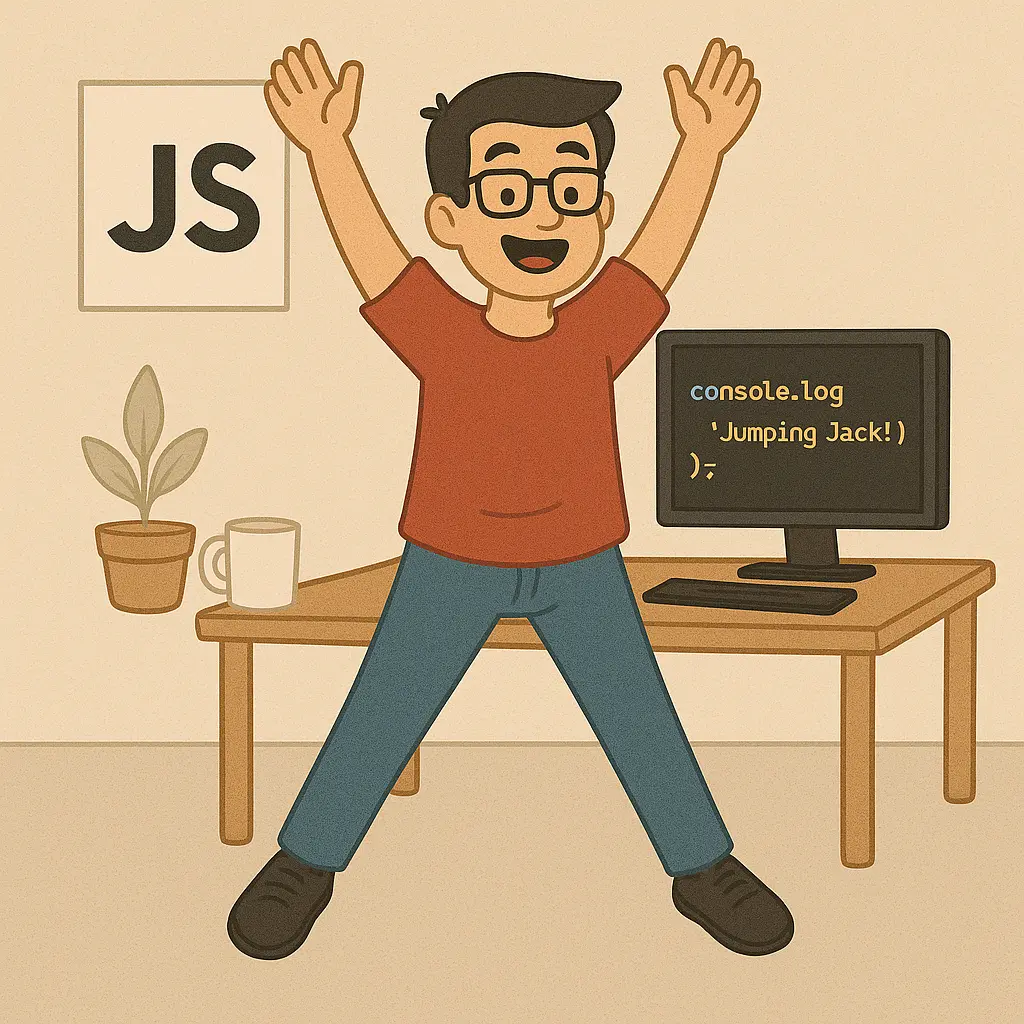 Sprint con jumping jacks